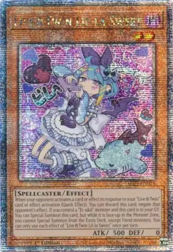 Yugioh! LP LiveTwin Lil-la Sweet - ALIN-EN028 - Quarter Century Secret Rare - 1s - Image 1