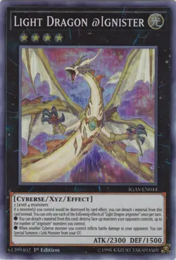 Yugioh! LP Light Dragon @Ignister - IGAS-EN044 - Super Rare - 1st Edition Lightl - Image 1