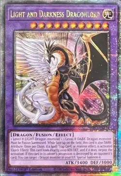 Yugioh! LP Light and Darkness Dragonlord - INFO-EN034 - Quarter Century Secret R - Image 1