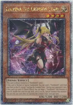 Yugioh! LP Lacrima the Crimson Tears - ROTA-EN014 - Quarter Century Secret Rare - Image 1