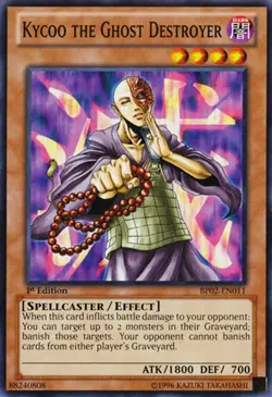 Yugioh! LP Kycoo the Ghost Destroyer - BP02-EN011 - Common - 1st Edition Lightly - Image 1