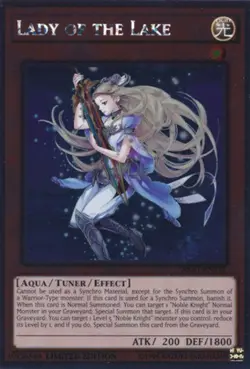 Yugioh! LP Lady of the Lake - NKRT-EN013 - Platinum Rare - Limited Edition Light - Image 1