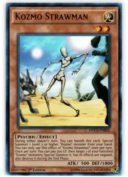 Yugioh! LP Kozmo Strawman - DOCS-EN082 - Ultra Rare - 1st Edition Lightly Played - Image 1