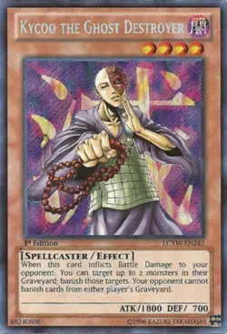 Yugioh! LP Kycoo the Ghost Destroyer - LCYW-EN242 - Secret Rare - 1st Edition Li - Image 1