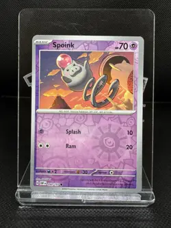 Spoink 90/197 Obsidian Flames Reverse Holo Pokemon Card - Image 1