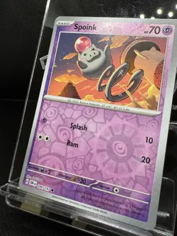Spoink 90/197 Obsidian Flames Reverse Holo Pokemon Card - Image 3