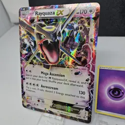 POKEMON PROMO CARD - JUMBO RAYQUAZA EX XY69 - Large Format Oversized Card RARE - Image 2
