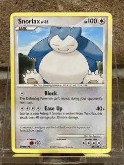 Snorlax 37/130 Pokemon Card TCG Diamond & Pearl 2007 - Image 1