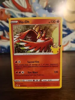 Ho-Oh 001/025 Pokemon Celebrations 25th Anniversary Holo Rare Card! - Image 1