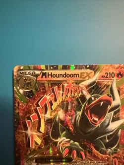 Pokemon TCG Mega M Houndoom EX 22/162 Full Art XY Breakthrough Card - Image 2