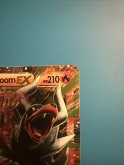 Pokemon TCG Mega M Houndoom EX 22/162 Full Art XY Breakthrough Card - Image 3