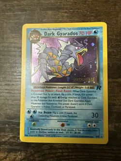 Pokemon Dark Gyarados TCG Prerelease Card 08/82 WOTC Promo Holo MP - Image 2