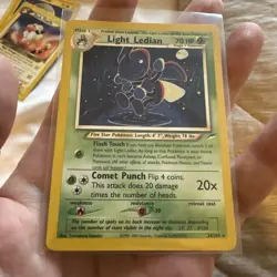 Pokemon TCG Light Ledian 24/105 Neo Destiny Non Holo Rare Card Vintage WOTC LP - Image 1