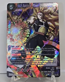 SS3 Bardock, Power Unleashed BT3-109 SR FOIL Dragon Ball Super Card Game NM/M - Image 1