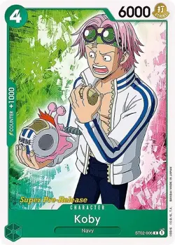 4X Koby Super Pre-Release - ST02-006 NM - One Piece Card - Image 1