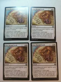 Duty Beyond Death x 4 Tarkir: Dragonstorm Regular MTG - Image 1