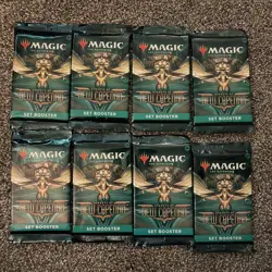 MTG - Streets of New Capenna TCG - 8 Set booster pack lot CCG Sealed New - Image 1