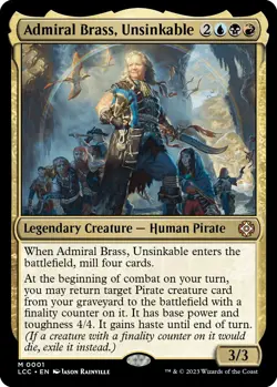 MTG Foil - Admiral Brass, Unsinkable - 1 / NM / English - Image 1