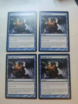 Thought Scour x 4 Dark Ascension Regular MTG Playset - Image 1
