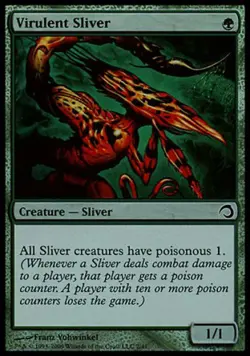 Virulent Sliver -Foil Light Play MTG Premium Deck Series: Slivers - Image 1
