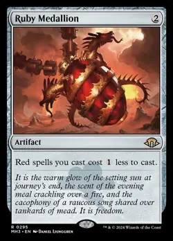 MTG / Ruby Medallion / MH3 / #295 / Regular / Rare / NM - Image 1