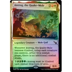 FOIL ANZRAG, THE QUAKE-MOLE (SHOWCASE) Murders At Karlov Manor MKM Magic MTG - Image 1