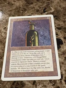 BOTTLE OF SULEIMAN Magic the Gathering MTG Revised MP - Image 1