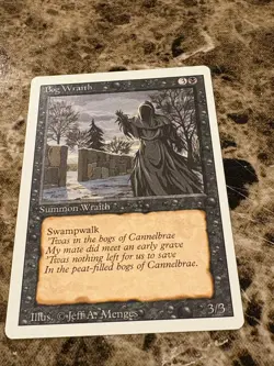 BOG WRAITH Magic the Gathering MTG Revised LP - Image 1