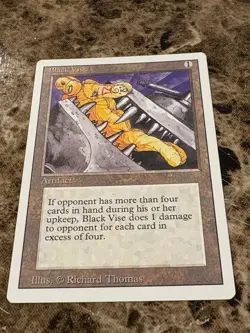BLACK VISE Magic the Gathering MTG Revised LP - Image 1