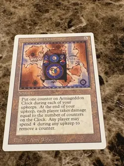 ARMAGEDDON CLOCK Magic the Gathering MTG Revised LP - Image 1