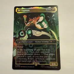 Dr. Eggman FOIL Borderless 2084 Sonic Secret Lair Drop SLD MTG Mythic Unplayed - Image 1