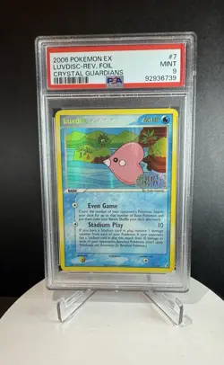 2006 POKEMON EX LUVDISC-REV. FOIL CRYSTAL GUARDIANS. PSA 9 - Image 1