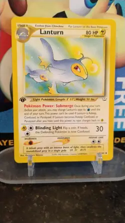 LANTURN Neo Revelation Set POKEMON 1st Edition Non-Holo 2000 Trading Card 32/64 - Image 1