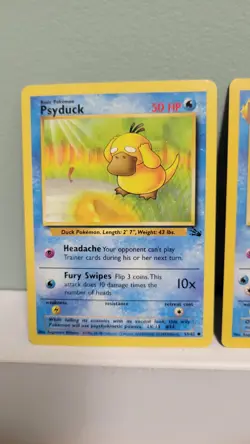Pokemon TCG Psyduck & Golduck Fossil Edition Unilimited Regular LP - Image 2