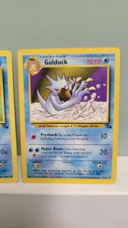 Pokemon TCG Psyduck & Golduck Fossil Edition Unilimited Regular LP - Image 3