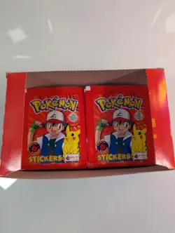 Pokemon Merlin Sticker Packs 34 Unopened Vintage 1999 Collections - Image 3