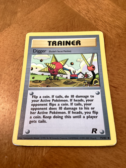 Digger (Rocket's Secret Machine) Team Rocket Set Regular Pokemon TCG LP - Image 1