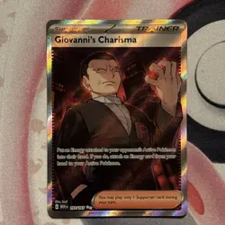 Pokemon Scarlet & Violet Giovanni's Charisma SR 197/165 NM/Mint Condition - Image 1