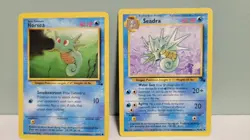 Pokemon TCG Horsea & Seadra Fossil Edition Unilimited Regular LP - Image 1