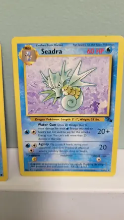 Pokemon TCG Horsea & Seadra Fossil Edition Unilimited Regular LP - Image 3
