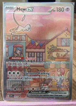Mew ex 053 Pokemon TCG Scarlet Violet 151 Black Star Promo Full Art - Image 1