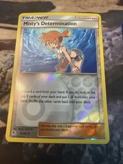 POKEMON MISTY'S DETERMINATION 62/68 REVERSE HOLO HIDDEN FATES NEAR MINT - Image 1