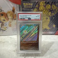 2023 POKEMON SVI EN-SCARLET & VIOLET ILLUSTRATION RARE #199 TAROUNTULA PSA 8 - Image 1
