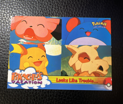 # Pokemon 1st Print Looks Like Trouble... Pokemon Topps Pikachu's Vacation 44 NM - Image 1