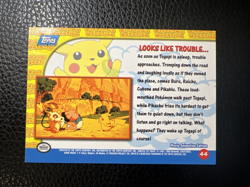 # Pokemon 1st Print Looks Like Trouble... Pokemon Topps Pikachu's Vacation 44 NM - Image 2