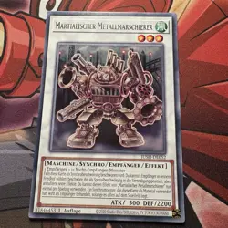 Yugioh! Martial Metal Marcher Rare - JUSH-EN052 1st Edition - German - Image 1
