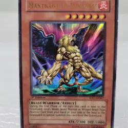 YuGiOh Manticore of Darkness Asian English IOC-AE-067 First Edition Ultra Rare - Image 4