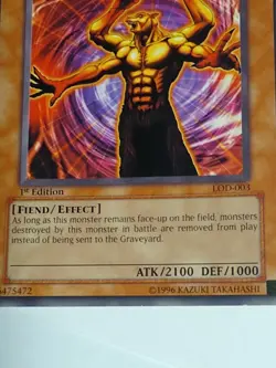 YUGIOH | LESSER FIEND | LOD-003 | 1ST Ed | RARE | VERY GOOD - Image 5