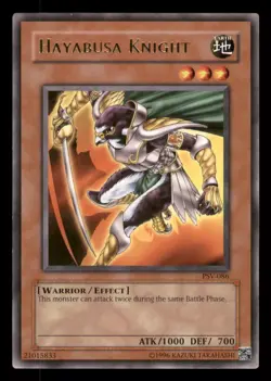3X Yugioh Hayabusa Knight #PSV-086 Pharaoh's Servant LP - Image 1