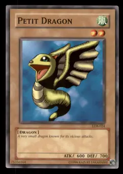 Yugioh Petit Dragon #LOB-024 The Legend of Blue Eyes White Dragon LP - Image 1